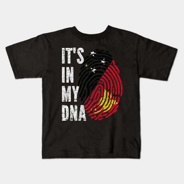 IT'S IN MY DNA Papua New Guinea Flag Men Women Kids Kids T-Shirt by simonStufios